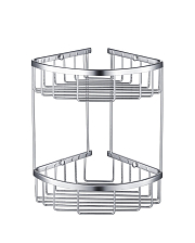 Полка угловая двойная Timo Saona хром (13082/00)