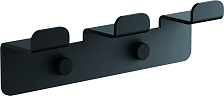Планка с 3-мя крючками BELZ цвет: черный (B9003-7)