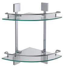 Полка Savol угловая двойная стеклянная (S-065322A)