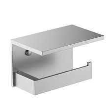 Бумагодержатель с полкой для телефона Timo Petruma никель (15243/13)