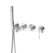 Смеситель для ванны настенный 4 отверстия DQ Bonn хром (DA1704801)