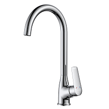 Смеситель DECOROOM DR27 для кухни с высоким поворотным изливом (DR27028)