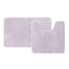 Набор ковриков для ванной комнаты, 50х80 + 50х50, микрофибра, розовый, IDDIS (BSET04Mi13)