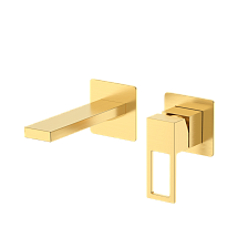 Смеситель для раковины DQ Dortmund встраиваемый настенный мат.золото (DA1714407)