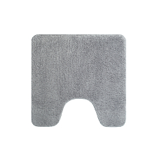 Коврик для ванной комнаты с вырезом, 50х50, микрофибра, серый, IDDIS, BTLT02Mi12