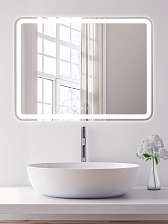 Зеркало DQ Дюссельдорф (Düsseldorf) Лайт 100х80 с подсветкой/антизапотеванием (DQMDUS10080LTA)