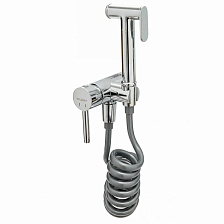Гигиенический душ со смесителем с пружинным шлангом BRAVAT (D9190CP-SW)