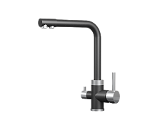 Смеситель для кухни GRANULA 5015, (5015, ШВАРЦ)