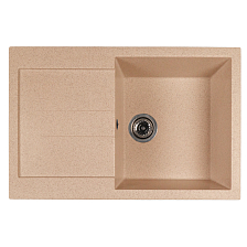 Мойка MIXLINE МЛ-ГМС107 (ML-GMS107) СТАНДАРТ с крылом, песочный (302), 770*493*190мм (558129)