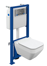 Комплект Cersanit  CREA SQUARE CO DPL EO slim инсталляция LINK PRO (63997)