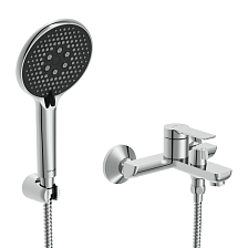 Смеситель для ванны CERSANIT VIBE с лейкой однорычажный хром (68929)