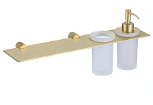 Держатель дозатора для жидкого мыла и стакана Savol (S-002169C)