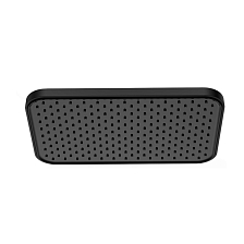 Лейка душевая верхняя Raglo тропический душ 340*220мм пластик/силикон, черный (R451.51.06)