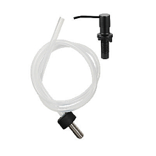 Дозатор для моющего средства на кухню Splenka встраиваемый с удлинительной трубкой (100см) нержавеющая сталь, черный (S710.02.06)