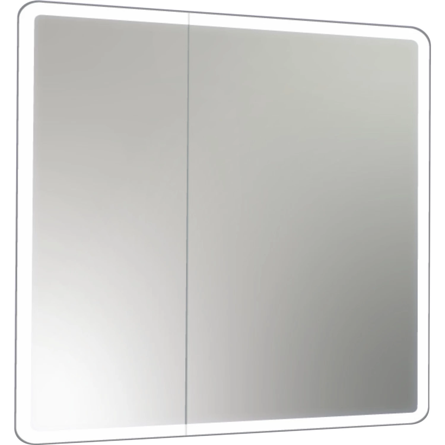 Зеркало-шкаф MIXLINE "Сканди" 800*800 (ШВ) 2 створки, универсал.,сенсорный выкл.,светодиодная подсв. (553164) - фото 3