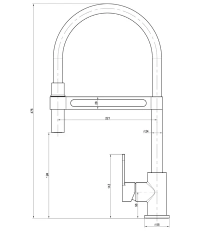 Смеситель для кухонной мойки Lemark Soul (LM6006C) Смеситель для кухонной мойки Lemark Soul (LM6006C) - фото 2