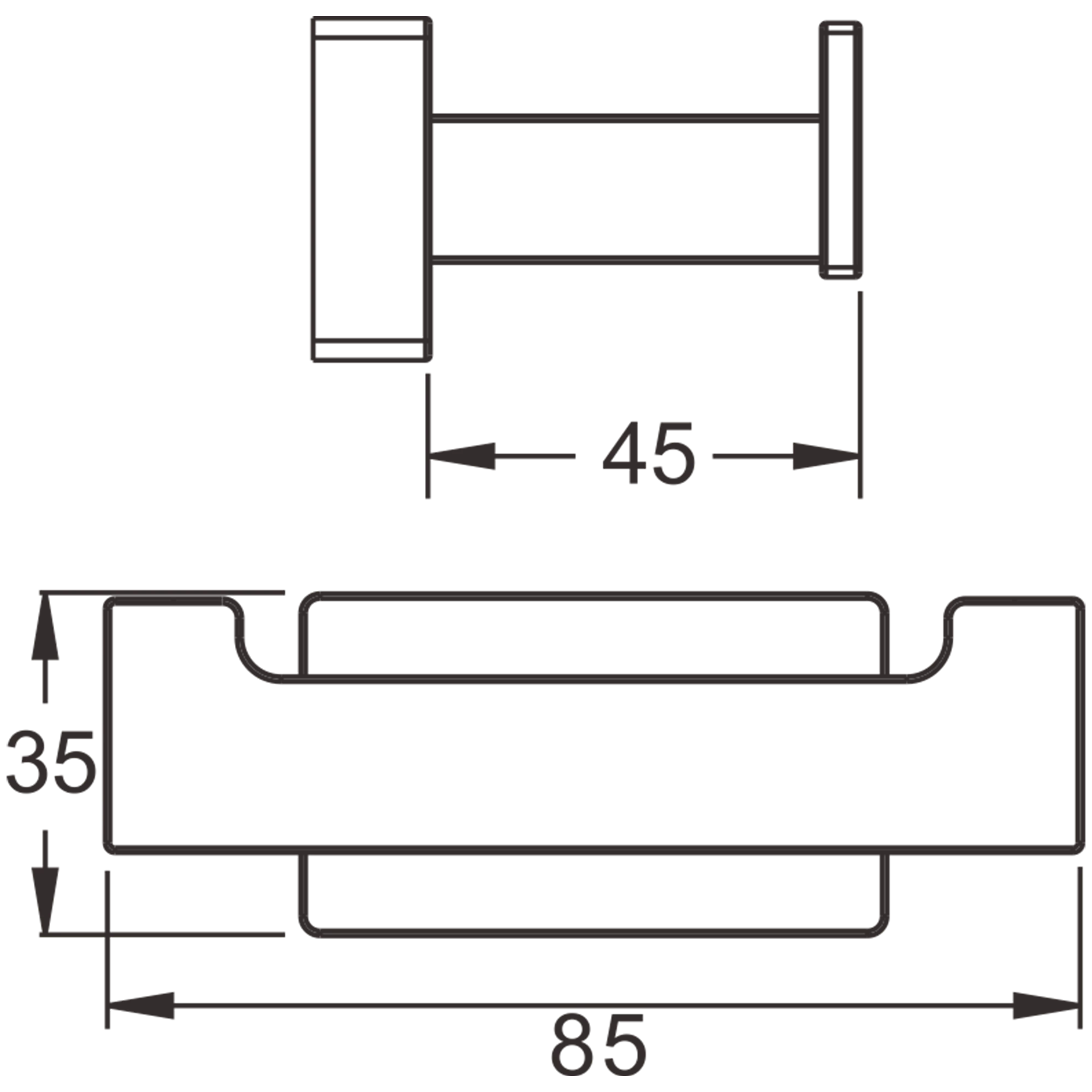 Крючок двойной BELZ (B90205-2) - фото 2