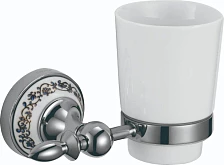 Стакан керамический с настенным держателем Savol 68а (S-06858A)