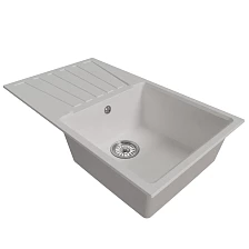 Мойка MIXLINE ML-GM20 с крылом  ультра-белая  (341) 830*480*190мм NEW (552005)