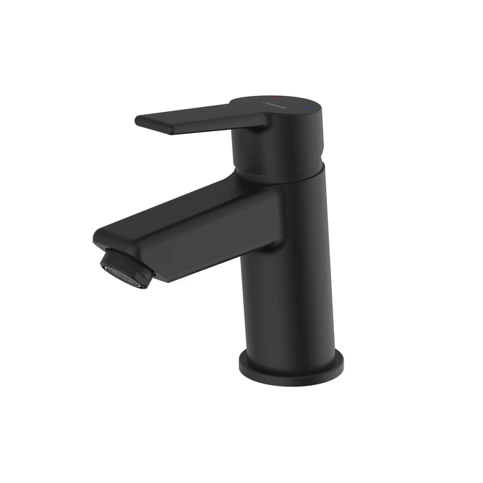 Смеситель для умывальника Milardo Stripe черный матовый (STRBL00M01) - фото 1