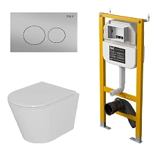 Комплект DQ унитаз DT1026516, инсталляция DI8050127, клавиша смыва DB1529002.2 (DS1021619)