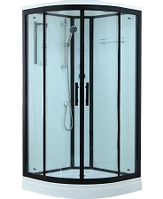 Душевая кабина Timo Standart Black 90*90*220  (T-6609B)