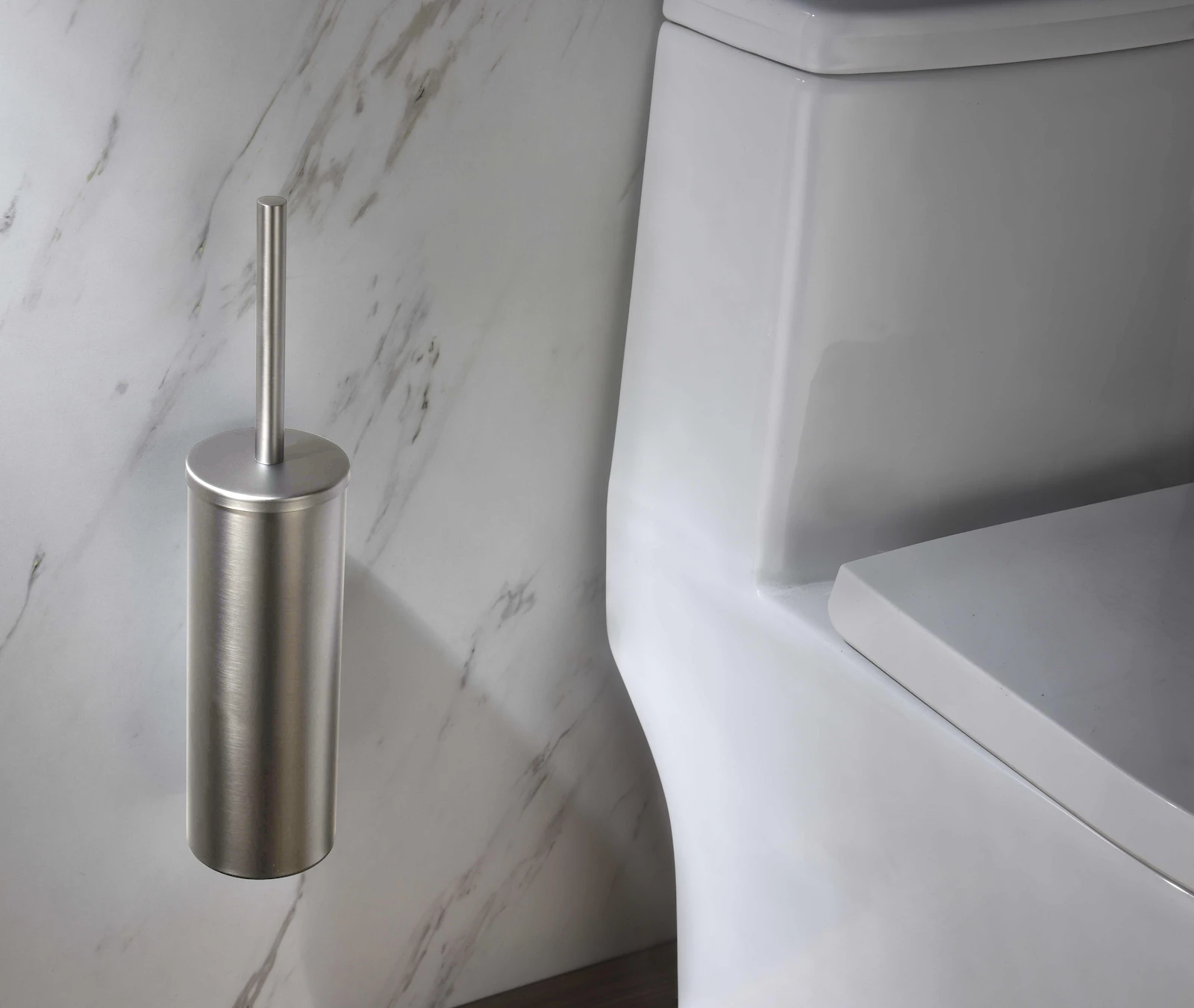 Щетка для туалета настенно-напольная Timo Saona никель (13161/13) - фото 3