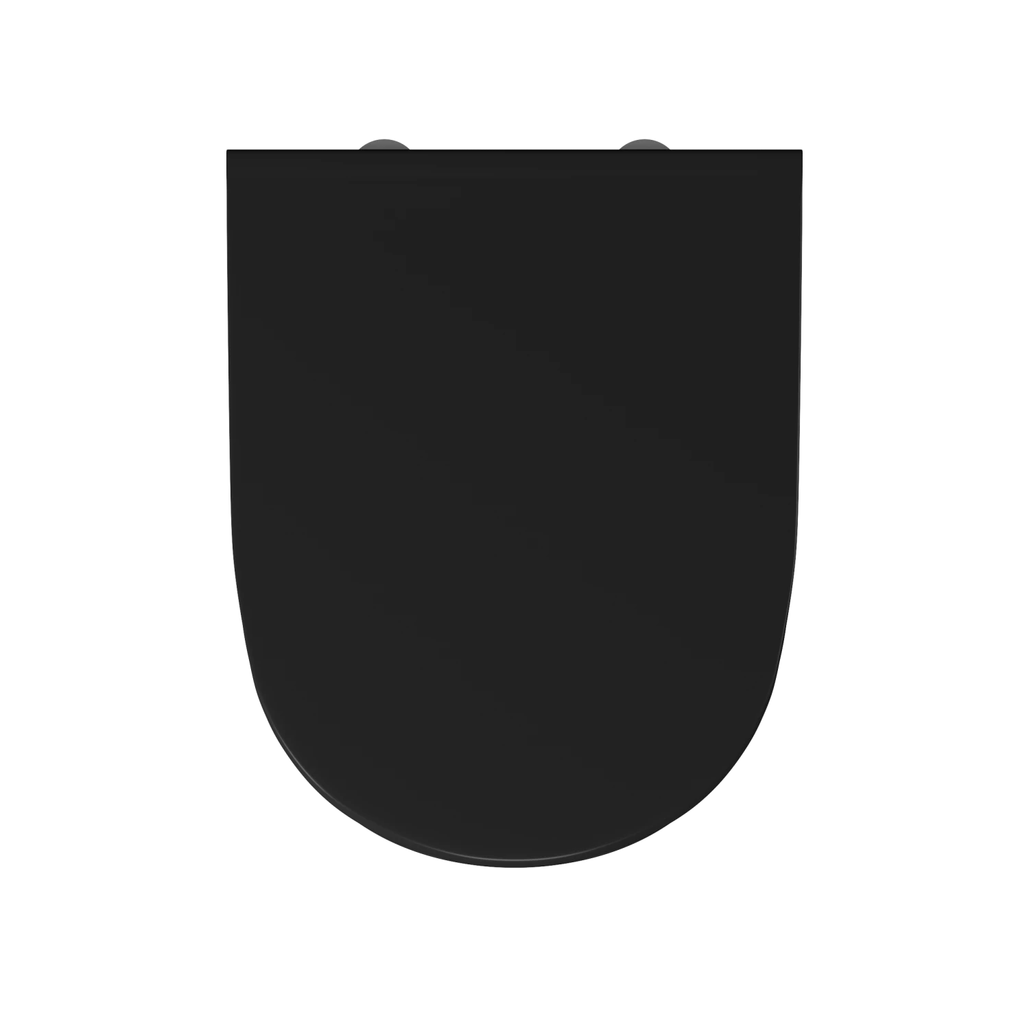 Унитаз подвесной безободковый D&K Matrix DT1396025, 490*370*360мм, сиденье микролифт, черный - фото 2