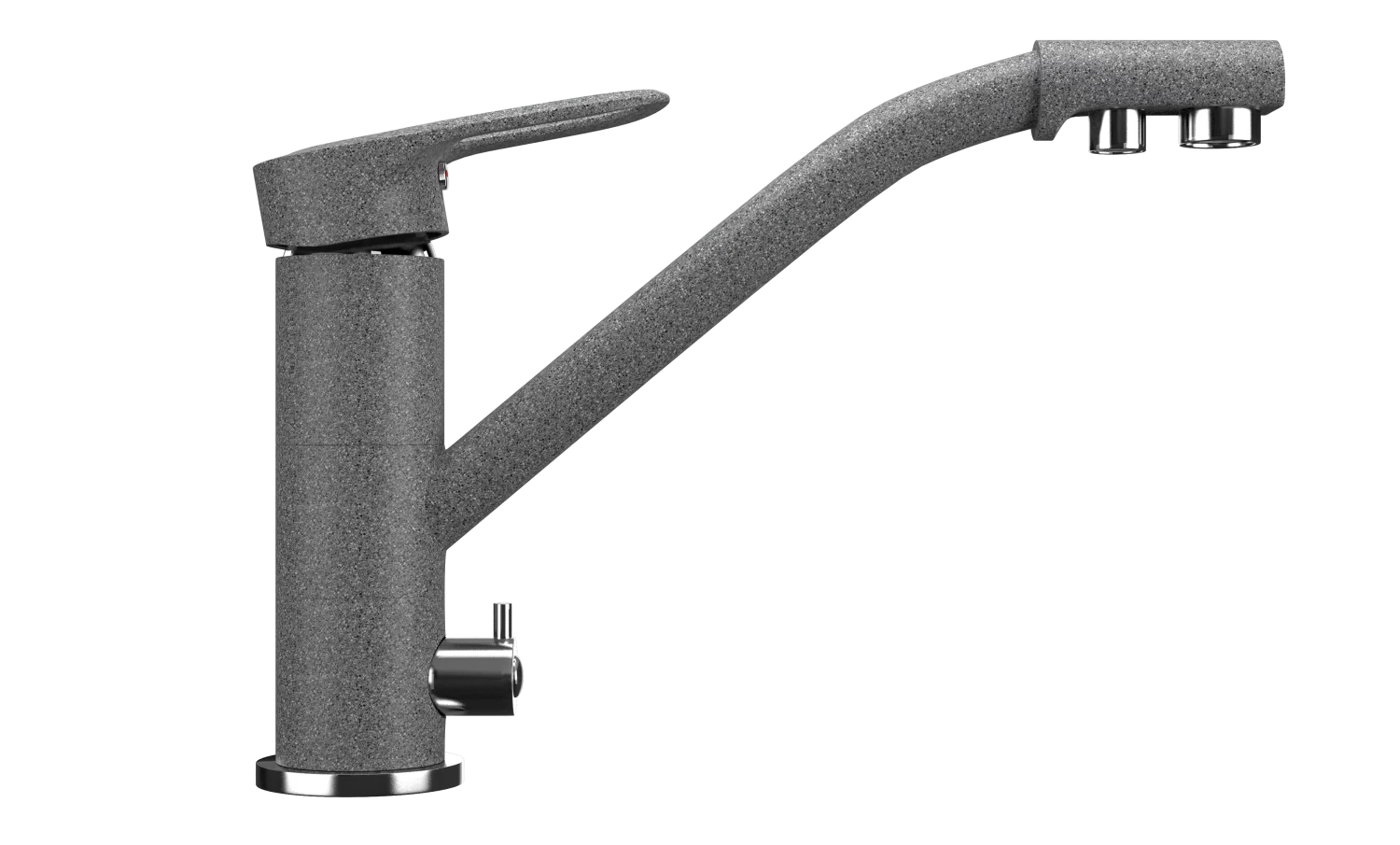 Смеситель для кухни ULGRAN Classic темно-серый (U-010-309) - фото 1