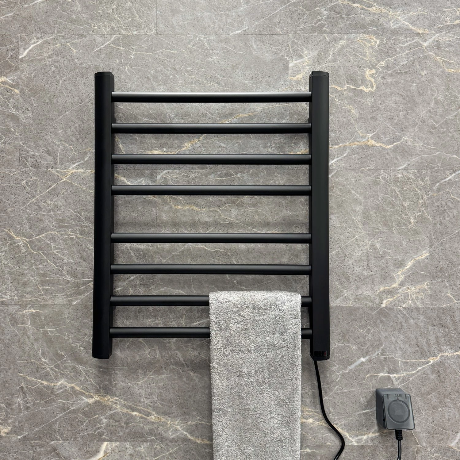 Полотенцесушитель электрический Fixsen UNIVERSAL 600х500 черный (FX-7200B) - фото 2