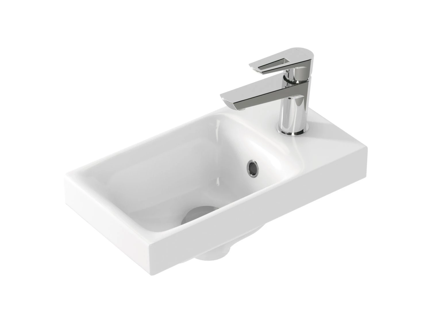 Раковина Cersanit  мебельная MODUO 40 1 отв. (S-UM-MOD40/1)