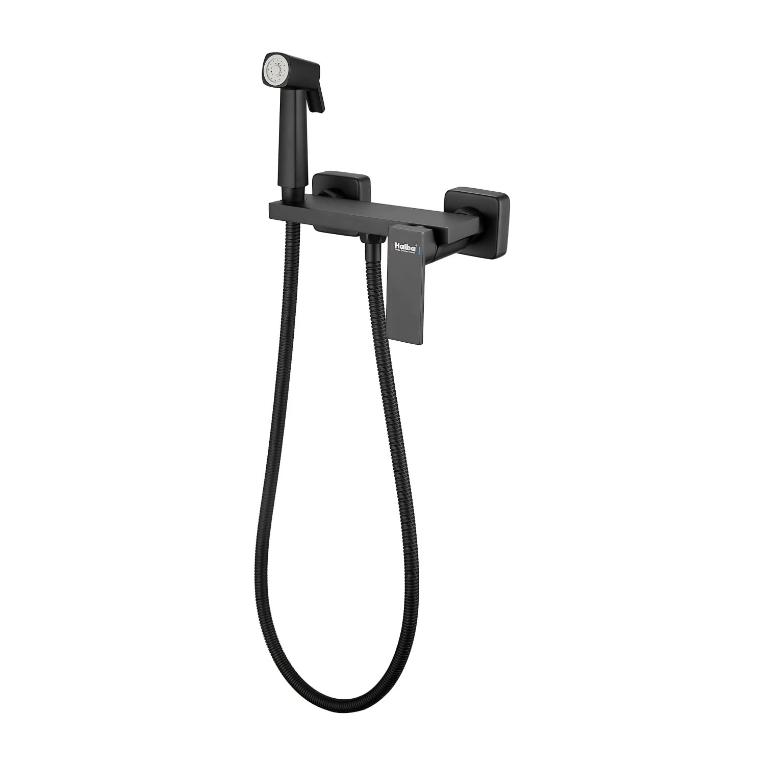 Гигиенический душ со смесителем Haiba черный (HB5517-7) - фото 1