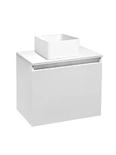 Тумба Runo Бари 50 белая под накладной умывальник (00-00001472)