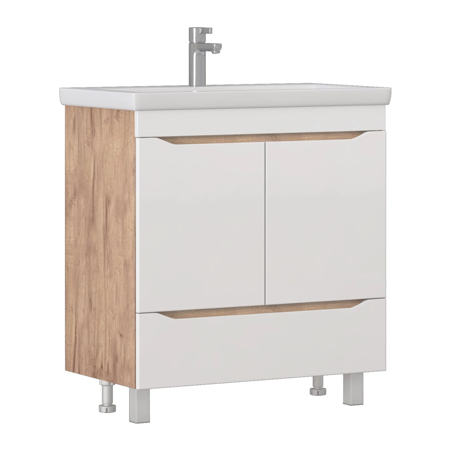 Тумба VIGO Grani 800-2-1 дуб золотой под раковину Ц0000005955 (Como) (286 дуб золотой)