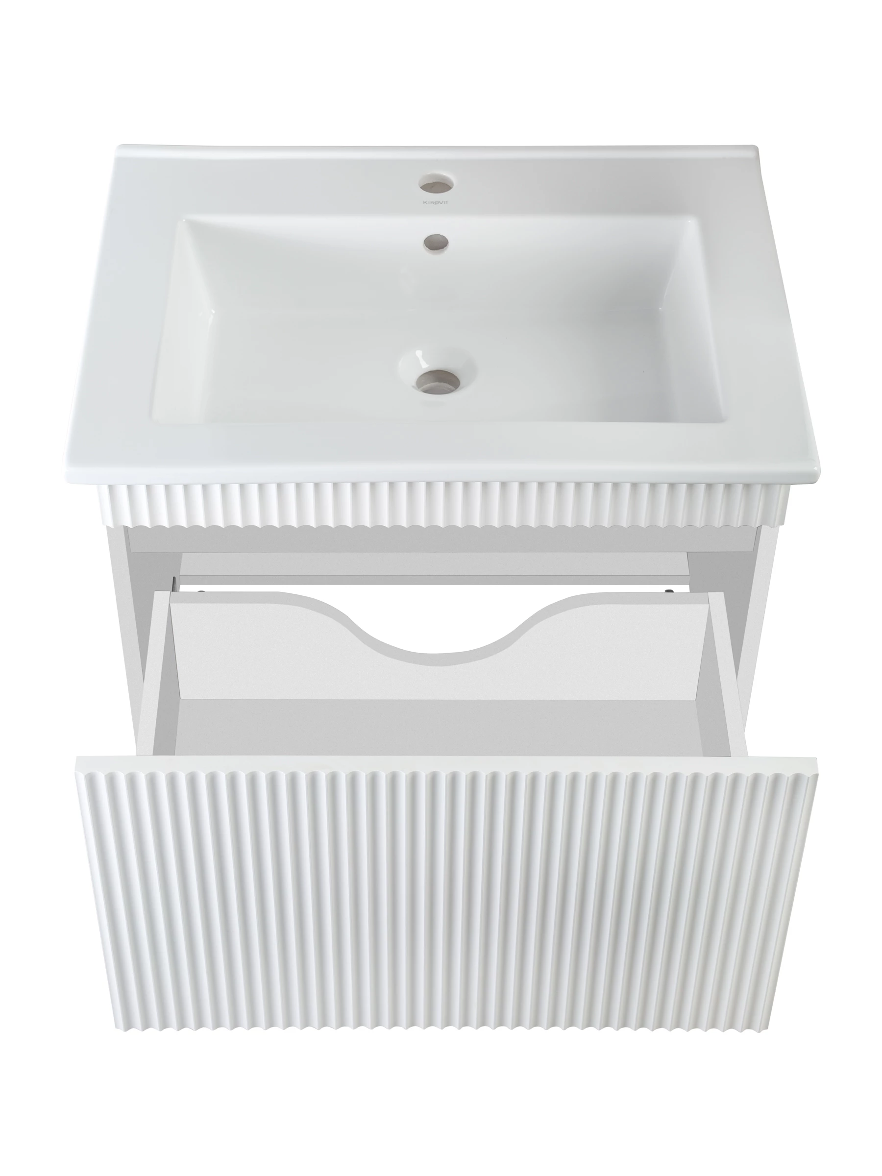 Тумба Runo Модена 75 белая под умывальник Оскар 75 (00-00002200) - фото 3