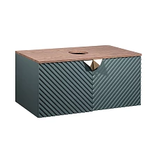 Тумба Runo Андорра 70 графит/дуб коньячный подвесная под накладной умывальник (00-00004646)