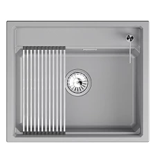 Кухонная мойка GRANULA кварц (6003i, АЛЮМИНИУМ)