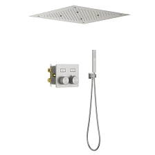 Душевая система встроенная с термостатом Timo Petruma никель (SX-5209/13SM)