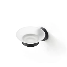 Мыльница, черный матовый, матовое стекло, сплав металлов, Sena, IDDIS, SENSBG0i42