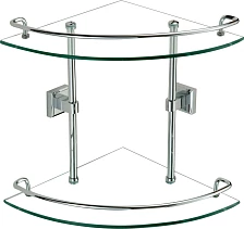 Полка угловая двойная (стеклянная) Savol 95 (S-095322)