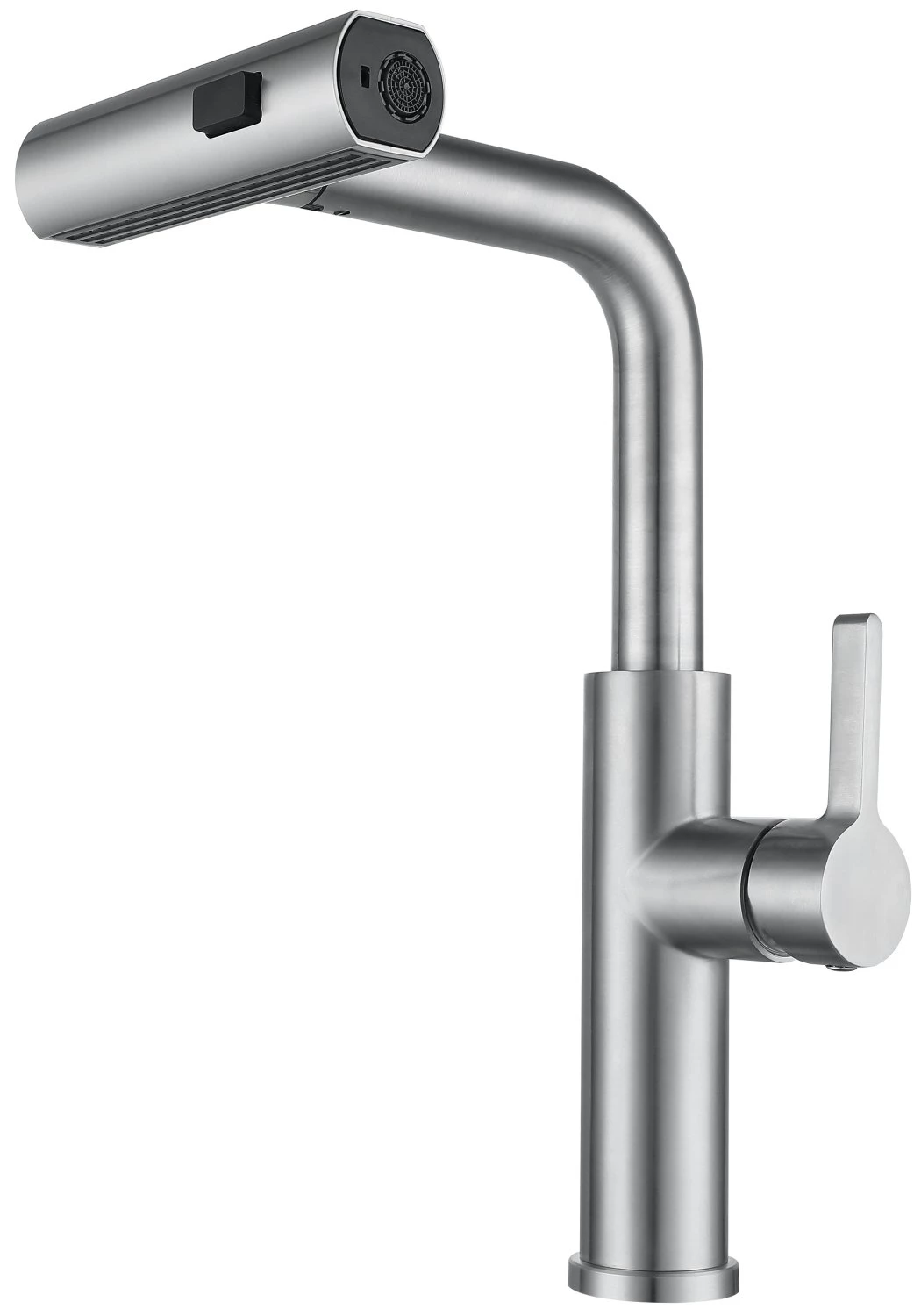 Смеситель для кухни ПРОФСАН STEEL с выдвижной лейкой (PSM-300-96)