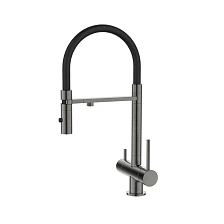 Смеситель для кухни IDDIS с фильтром и гибким изливом, графит, Ace (ACEGMFFi05)