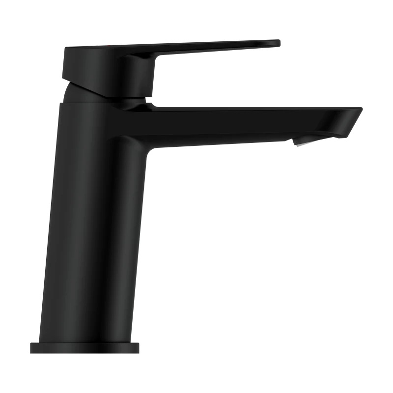 Смеситель для раковины CERSANIT LARA средний однорычажный черный (68152) - фото 6