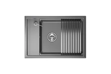 Кухонная мойка GRANULA Kitchen Space (7305, АЛЮМИНИУМ)