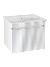 Тумба Runo Модена 75 напольная 2 ящика белая под умывальник 00-00001022 (Оскар 75) (00-00001453)