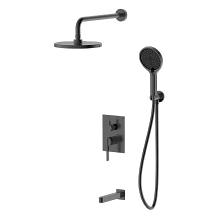 Душевая система для ванны и душа DQ Bonn встраиваемая с изливом графит (DA1705606)