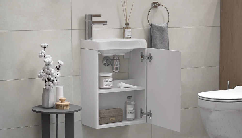 Тумба Velvex Bio 40 Maxi под раковину rkBIO.40-81 (Bio) (tp.BIO.BIO.MAXI.40.1D белый глянец) - фото 3