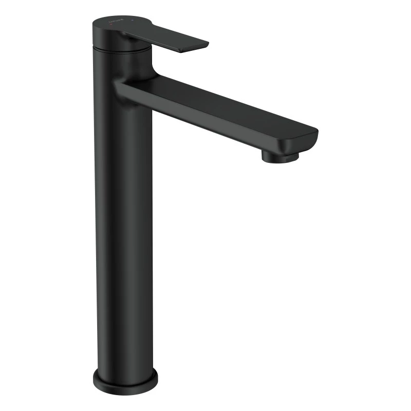 Смеситель для раковины CERSANIT VIBE высокий однорычажный черный (68928) - фото 1