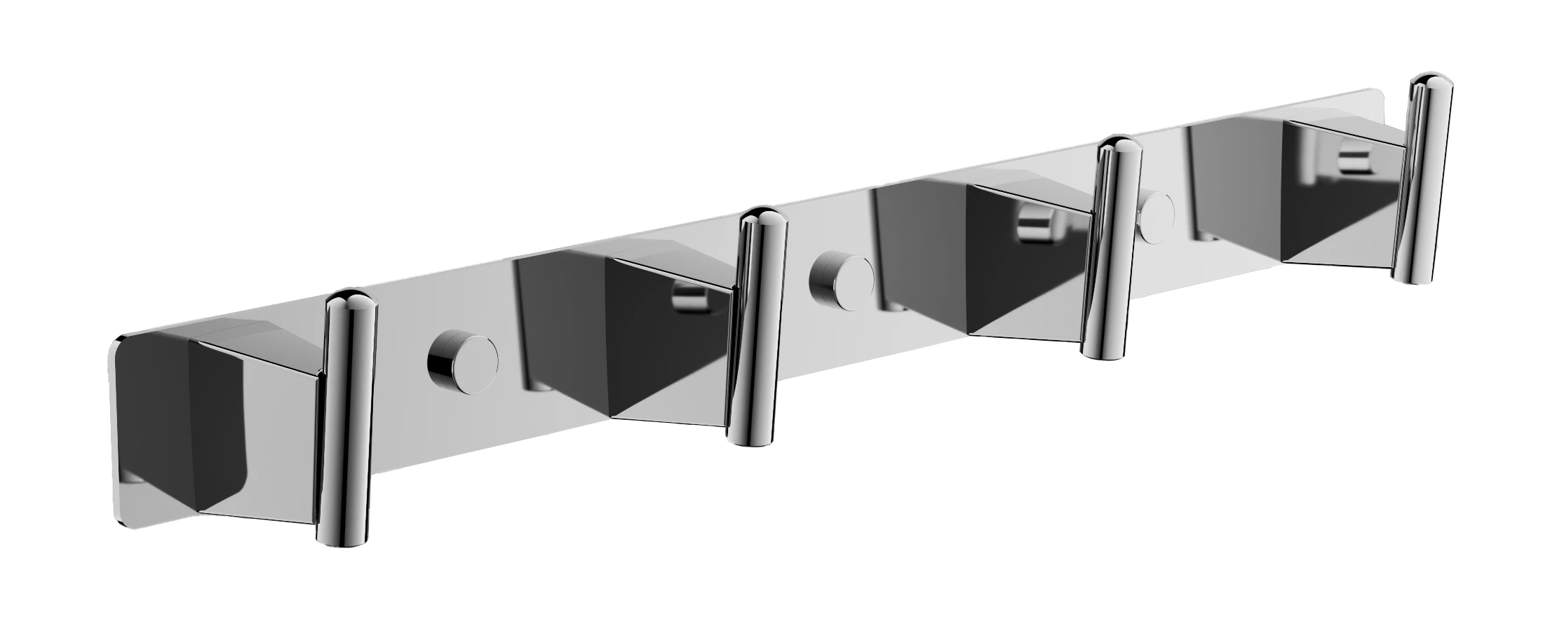 Планка с 4-мя крючками BELZ хром (B91115-4) - фото 1