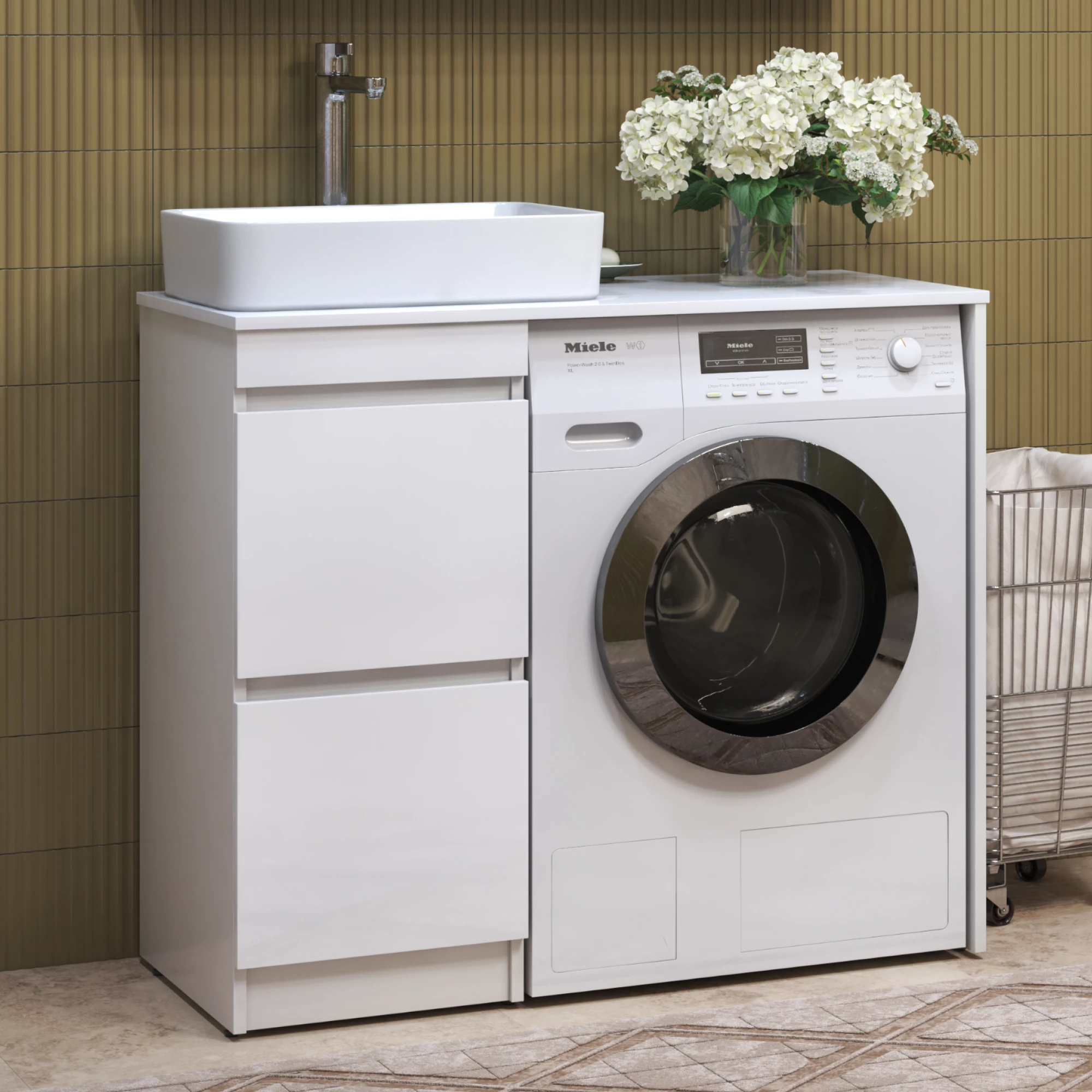 Тумба VIGO Urban 400-0-2 под столешницу для стиральной машины (tn.URB.40.2Y) Тумба VIGO Urban 400-0-2 под столешницу для стиральной машины (tn.URB.40.2Y) - фото 2